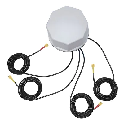High Quality 4 in 1 Ip67 IOT Multiband GPS GNSS LTE MIMO WIFI Combo Antenna SMA PLUG 2.4 MHZ-7.125 G RF Wireless RF Antennas