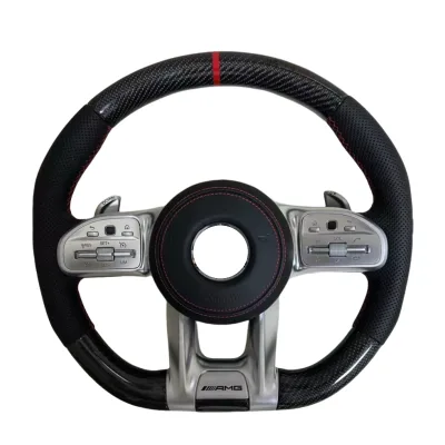 High Quality Upgrade Carbon Fiber for Mercedes Benz AMG Steering Wheel New Condition Complete Series Car Steering Part