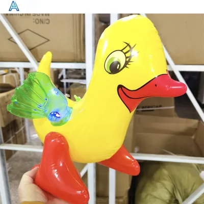 Holiday Festival Celebration Decoration PVC Inflatable Hanging Duck for air Blow 3D Cartoon Duck Toy