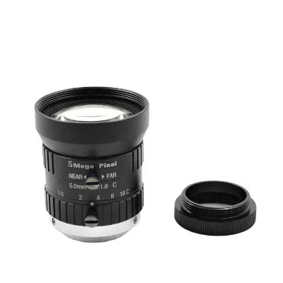Industrial Lens Wide Angle Fixed Focus 5MM HD 5 MP 1/1.8 Inch C Mouth Machine Vision Industrial Camera Lens