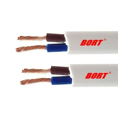 VDE Certified H05VVH2-F 2X1.0mm2 PVC Two-Core Flat Cable Power Cord