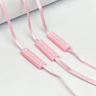 Factory Supply Custom Plastic Hangtag Seal String Hang Tag for Garments