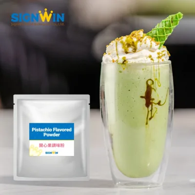 Made in Taiwan Pistachio Mix for Pastry Shop Easy Dissolving HACCP Aluminum Foil Bag Packaging