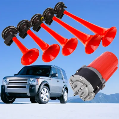 TZ-329 musical 12V horn loud music dixie melody car air horn 5 pipe Compressor car air horn