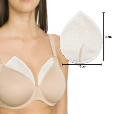 High Quality Reusable Soft Skin Nursing Pads Breathable Eco-Friendly Cotton Teardrop-Shaped Print Washable Better Absorption