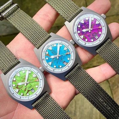 Custom Men's Diving Mechanical Watches with Super Luminous Sapphire Glass Analog Reloj Automtico Water Resistance-Nylon Features