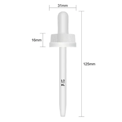 Plastic Dropper Pipettes for Scalp Serum & Hair Growth Liquid Liquid Transfer Dropper Accessories with Measurements