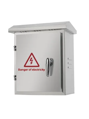 304 Stainless Steel Outdoor Waterproof Weatherproof Wall-Mount Electrical Control Monitoring Distribution Box IP55 Custom