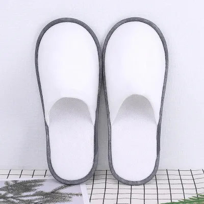 High Quality EVA Napped Fabric Hotel slippers for Unisex Disposable Custom logo slippers for Spa Light Weigh Travel slippers