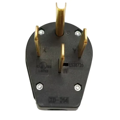 Nema14-50p American Quadrupole Electrical Plug 50A 125-250V Industrial Plug