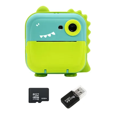 Wireless 1080P Kids Instant Print Camera 2.4 Inhces IPS 1200mAh Large Battery Rechargeable Type-C Toy Gift