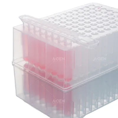 8 Strips Tip Comb Adaptation 2.2mL Square Well Plates for Biology Lab Education
