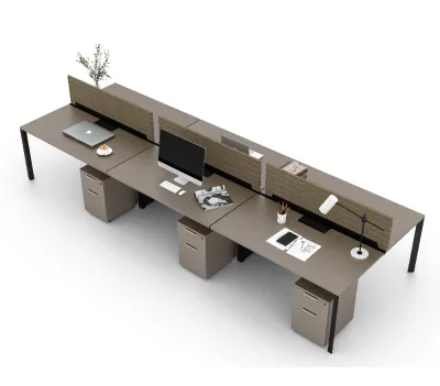 Benching Desk System for 2-10 Person Seater Office Benching Workstation Desk Table for Staff Office Building