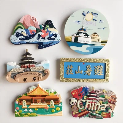 OEM Custom Refrigerator Magnet 3D Resin Souvenir Gifts Customized Fridge Magnet Items