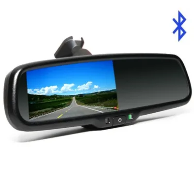 4.3" LCD Monitor OEM Mirror Bracket Rearview Mirror Hands Free Car Kit