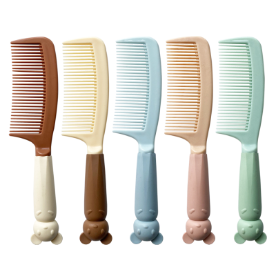 Large Tooth Detangling Comb Cartoon Hair Comb Round Barber Tooth Comb for Women and Girls