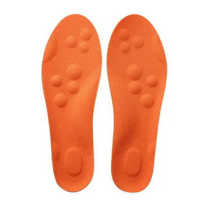 4D Sports Comfort Insoles with Memory Foam & PU Cushioning Arch Support Breathable Shoe Inserts for Running & Walking