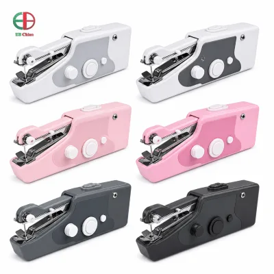 Online Seller Handheld Sewing Machine Starter Pack with Bobbins Needles Threader and USB Cable for Home DIY Mending
