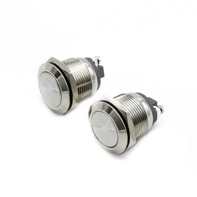 PBS-28B PBS-28B-2 19mm Momentary Stainless Steel Metal Push Button Switch Interrupteurs SCHALTEN Interruptor