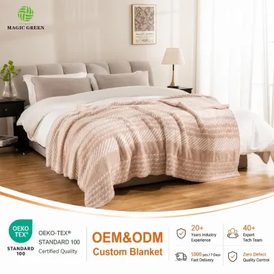 Cozy Ultra Soft Super Warm Zero Defect 100% Polyester Micro Feather Yarn Fiber Big Winter Knit Throw Blanket