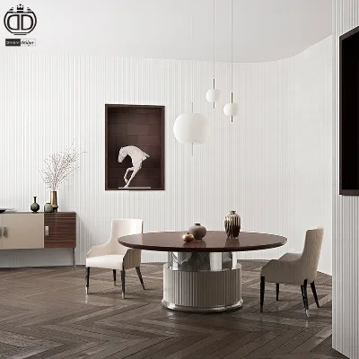 High Quality Upholstered Metal Leg Dine Chair Luxuriant Dining Chairs Modern Luxury for Hotel Villa
