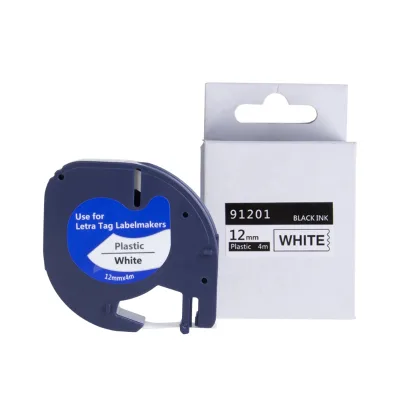 12mm Color Letratag Tape Labels Compatible Dymo Label Tape 91331 91201 91221 Dymo LT-100h Thermal Line Printing Handheld Printer