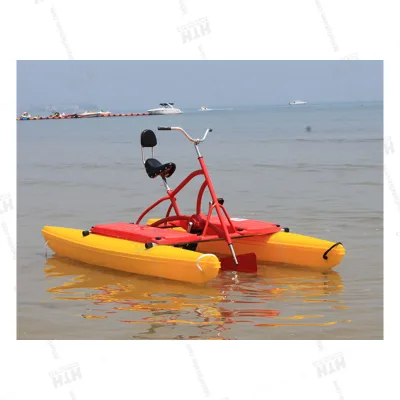High Quality Water Park Games Pedal Bicycle Two Seats Sea Bike Boat