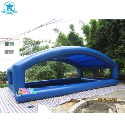 Outdoor Summer Inflatable Water Pool with Tent for Adults & Kids 3-Year Warranty Commercial/Resort Use Funcity Brand