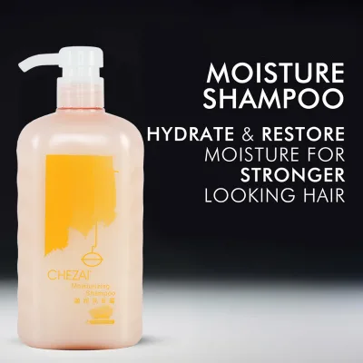 CHEZAI Rich Moisture Hydrating Shampoo with Pump with up to 72H Hydration for Dry Hair, with Nourishing Smoothing Formula, 550ml