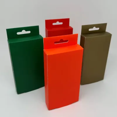 Wholesale Custom logo Size Child Proof Cart Cardboard Paper Packaging Boxes Luxury 1 ml Paper Gift Box with Handing Hole