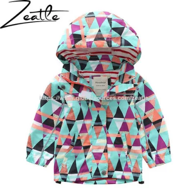 Wholesale Boys Rain Jacket Lightweight Waterproof Raincoat for Girls Kids Baby Rain Coat Windbreaker Jacket