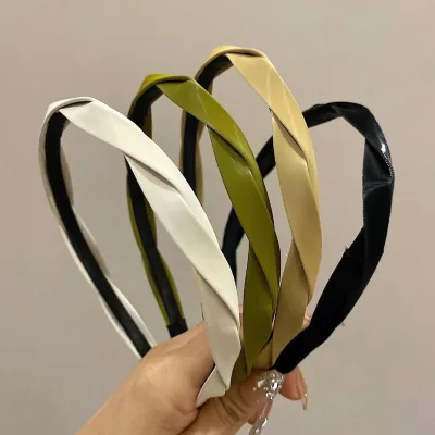 Luxury Vintage Twist Headbands Fashion Korean Twist Weave Headband for Women Girls Lady Daily Head Decoration