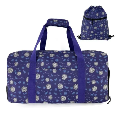 Corporate Gift Foldable Large Travel Duffel Bag Waterproof Sports Gym Tote Duffle Bag Overnight Weekender Shoulder Bag for Women