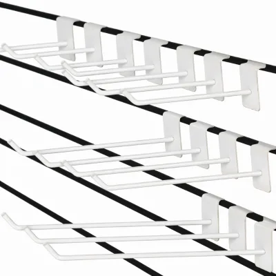 Custom Retail Hanging Metal Slatwall Display Pegboard Accessories Shelf Panels Hooks Hangers Stationery Store Supermarkets