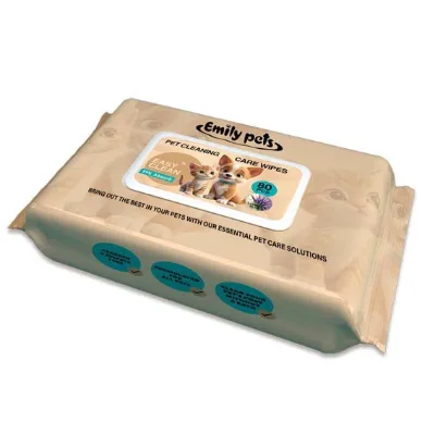 Soft Pet Cleaning Wipes for Cats and Dogs Universal Non-Sticky Alcohol-Free Thickening Tear Trays Silver Ion Non-Fragrant
