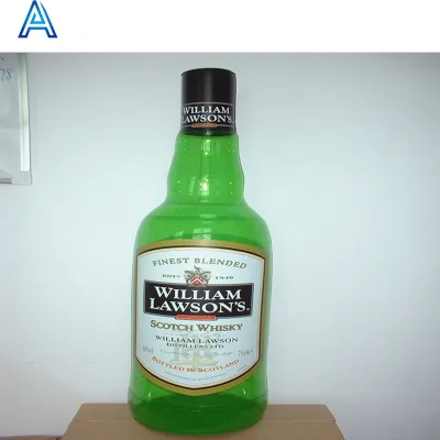 OEM customize design printing PVC puff air blow inflatable bottle wine bottle beer bottle customize