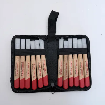 New Arrivals Beech Handle With Canvas Bag 12Pcs SK5 Wood Carving Chisel Set for DIY Sculpture Craft Woodworking Projects