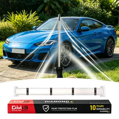 TPU Self Healing Clear Bra PPF 8 Mil Paint Protection Film for Car, Glossy Hydrophobic Anti Scratch 1.52x15m Roll