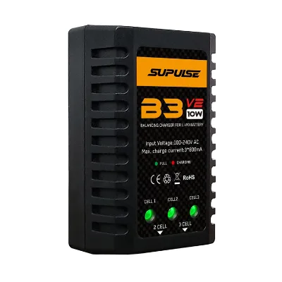 LiPo & Li-on Battery Balance Charger B3 AC 2S-3S RC Charging 7.4-11.1V Pro Compact Charger for RC Toy