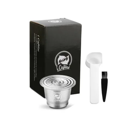 Refillable Coffee Capsules Cup Stainless Steel Reusable Coffee Pods Compatible with rich aroma Machines Baskets Pod Cafe Capsules