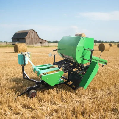 Automatic Compact Mini Hay Baler with Motor 25-50HP High Capacity 60-90 Bales/Hour for Sale
