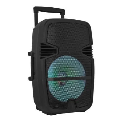 Diamond 15 Inch Wireless Party Speaker Outdoor Led Light Portable Speaker Trolley Speaker