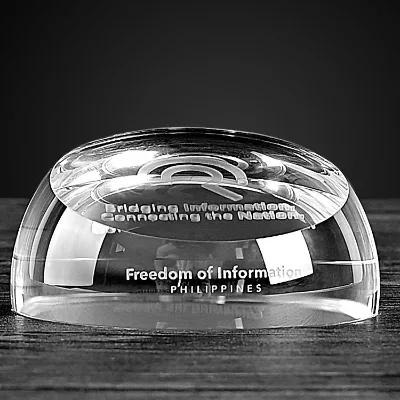 JY K9 Crystal Custom Glass Crystal Paperweight Blank Glass Paperweights Wholesale Office Decor Business Gift