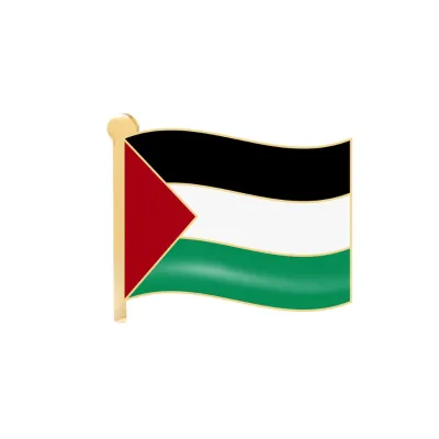 Metal Soft Enamel Jewelry Free Palestine Lapel Pin