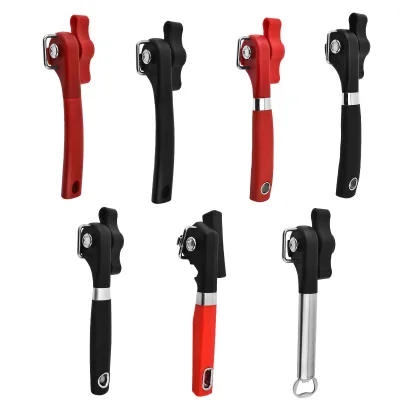 Manual Safety Stainless Steel Can Opener Professional Logo Single Handle Side Knife Multi-Function