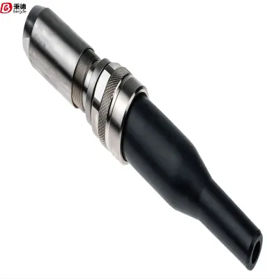 SOURIAU FEDF10TPN0416A075 4 Pole Cable Mount Socket, IP68 Waterproof Circular Connector for Industrial Harsh Environment Wiring