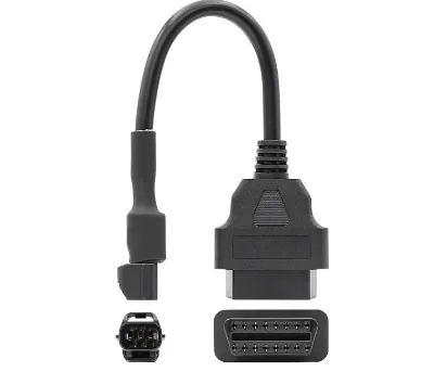 16Pin OBD 2 OBD2 Female to 3 Pin PLug Adapter Cable for KYMCO Motorcycle