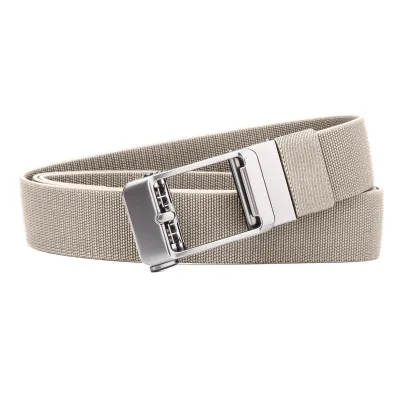 Factory Stretch Belt Men Pin Alloy Buckle Automatic Webbing Belt Canvas Fabric Classic Causal High Elastic Outdoor Sport Running