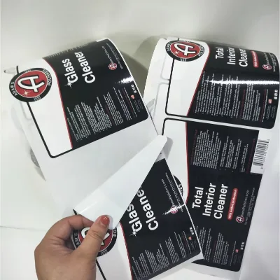 Factory Direct Custom Eco-Friendly Waterproof PVC Label Sticker Self-Adhesive Polishes Bottle Luxury UV Durable Laminate