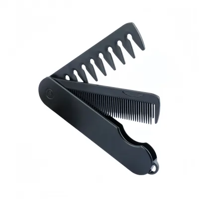 Hot Wholesale Multifuncional Portable Plastic Folding Pocket Combs Barber Men Oil Head Beard Combs Hair Styling Wide Tooth Combs
